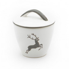 Gmundner ceramic grey deer sugar bowl Gourmet d: 9 cm / h: 10,5 cm