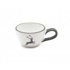 Gmundner ceramic grey deer mocha/espresso cup smooth 0,06 L / h: 4,1 cm