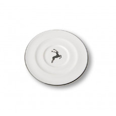 Gmundner Keramik Grauer Hirsch Cappuccino saucer Gourmet d: 14 cm