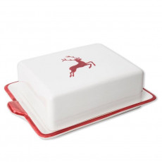 Gmundner Keramik Roter Hirsch Butter dish 250 g