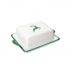 Gmundner Keramik Grüner Hirsch Butter dish 125 g