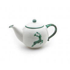 Gmundner Ceramic Green Deer Teapot smooth 0,5 L / h: 12 cm