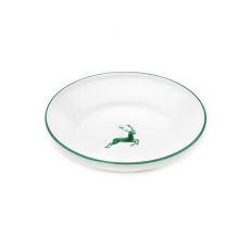 Gmundner Keramik Grüner Hirsch Rice bowl without handle d: 28 cm / h: 6,6 cm