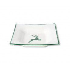Gmundner Keramik Grüner Hirsch Soup plate 20x20x4.2 cm