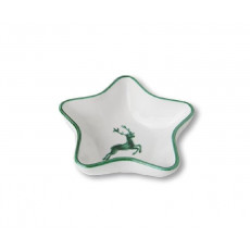 Gmundner Keramik Grüner Hirsch Star bowl Stella d: 14 cm / h: 3.9 cm