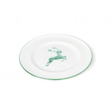 Gmundner Ceramic Green Deer Dessert Plate / Breakfast Plate Gourmet d: 18 cm / h: 1,8 cm