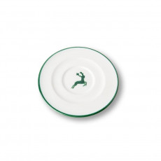 Gmundner Keramik Grüner Hirsch Cappuccino saucer Gourmet d: 14 cm
