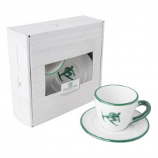 Gmundner Keramik Toni Grün Espresso for you Set 2-pcs