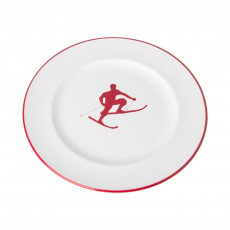 Gmundner Keramik Toni Rubinrot Gourmet dessert plate 22 cm