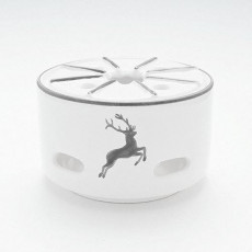 Gmundner Keramik Grauer Hirsch Tea warmer / Tea warmer Smooth d: 14 cm / h: 8.7 cm