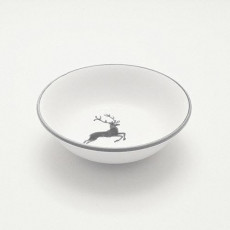 Gmundner Ceramics Grey Deer Dessert Bowl 14 cm