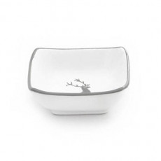 Gmundner Keramik Grauer Hirsch Square bowl 9x9x3.4 cm