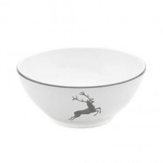 Gmundner Ceramics Grey Deer Bowl round 20 cm