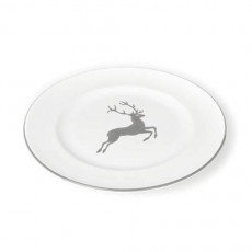 Gmundner Ceramics Grey Deer Dessert Plate gourmet 18 cm