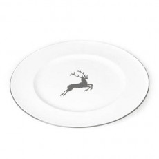 Gmundner Ceramics Grey Deer Dinner Plate gourmet 27 cm