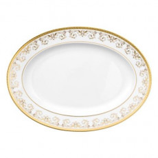 Rosenthal meets Versace Medusa Gala Gold Plate 34 x 24.5 cm