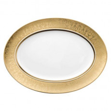 Rosenthal meets Versace Medusa Gala Gold Plate 40.5 x 30 cm
