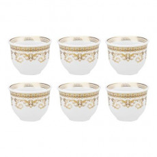 Rosenthal meets Versace Medusa Gala Set of 6 small handleless cups 0.08 L