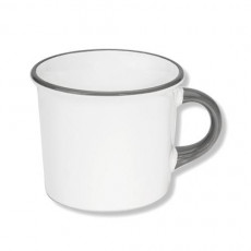 Gmundner Keramik Grauer Rand Coffee mug 0,24 L