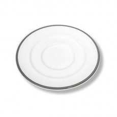 Gmundner Keramik Grauer Rand Espresso saucer with flag Gourmet 16 cm