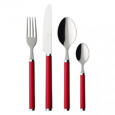 Cutlery 20 cm Villeroy & Boch Play Red Roses Table Fork High-Quality Stainless Steel with Plastic Handle in Red 