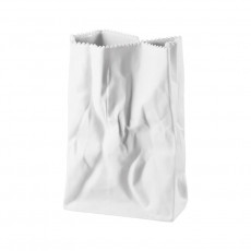 Rosenthal studio-line Do not litter Bag vase matt white 18 cm