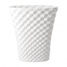 Rosenthal studio-line Vibrations Oval white glazed vase 32 cm