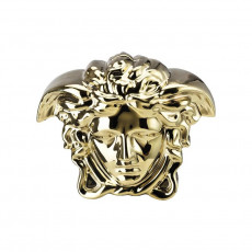 Rosenthal meets Versace Break the bank Money box Medusa head gold 18x12x14.5 cm