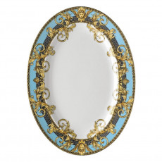 Rosenthal meets Versace Prestige Gala Le Bleu Plate 34 x 24.5 cm