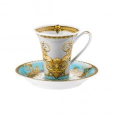 Rosenthal meets Versace Prestige Gala Le Bleu Espresso/Moka cup 0.09 L 2 pieces