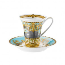 Rosenthal meets Versace Prestige Gala Le Bleu Coffee cup 0.18 L 2 pieces