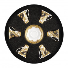 Rosenthal meets Versace I love Baroque Espresso/Moka cup 0.09 L 6x Upper cup / 6x Saucer