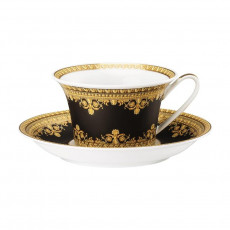 Rosenthal meets Versace I love Baroque - Nero Teacup 0.22 L with saucer 2-piece