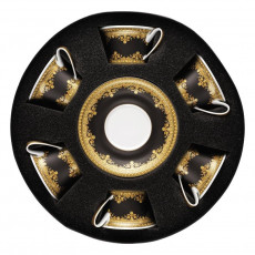 Rosenthal meets Versace I love Baroque - Nero Teacup 0.22 L 6x Upper cup / 6x Lower cup