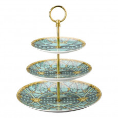 Rosenthal meets Versace La Scala del Palazzo - Verde Shelf 3-piece 17-21-28 cm
