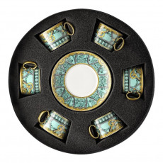Rosenthal meets Versace La Scala del Palazzo - Verde Teacups 0.20 L Set of 12 pieces
