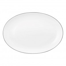 Seltmann Weiden Lido Black Line Oval plate 35x24 cm