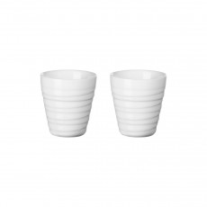 ASA SELECTION Thermo Thermos Cup Espresso Set 2 pcs. twisted white 0.08 L / h: 7 cm