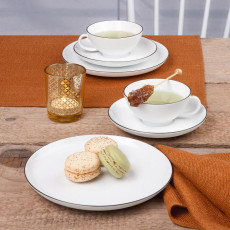 Seltmann Weiden Lido Black Line Small tea set 18 pieces