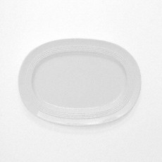 Friesland Jeverland Weiß Plate 1, oval / Under. Sauceboat 24 cm