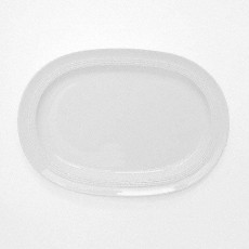 Friesland Jeverland Weiß Plate 4, oval 32 cm
