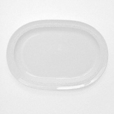 Friesland Jeverland Weiß Plate 5, oval 36 cm