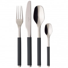 Villeroy & Boch S+ Cosy Grey Cutlery Set 24 pcs