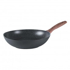 Sambonet Rock'n'Rose - Aluminium non-stick wok pan,skirt 28 cm