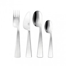 Sambonet Kids - Edelstahl versilbert Children's cutlery set Conca Gio Ponti 4 pieces
