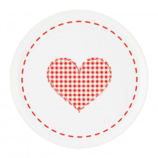 Friesland Happymix Weihnachten Weiß Breakfast plate Heart 19 cm
