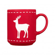 Friesland Happymix Weihnachten Rot Mug with handle Deer 0.28 L