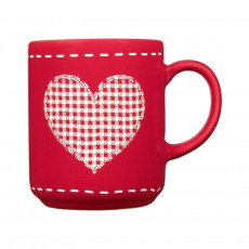 Friesland Happymix Weihnachten Rot Mug with handle Heart 0.28 L
