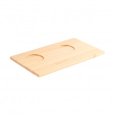 Friesland Chai Weiß - Ahorn Coaster for sugar bowl and milk jug made of maple wood 13x24 cm