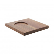 Friesland Chai Weiß - Nussbaum Walnut wood saucer 13 cm